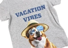 Name It grey melange vacation vibes t-shirt